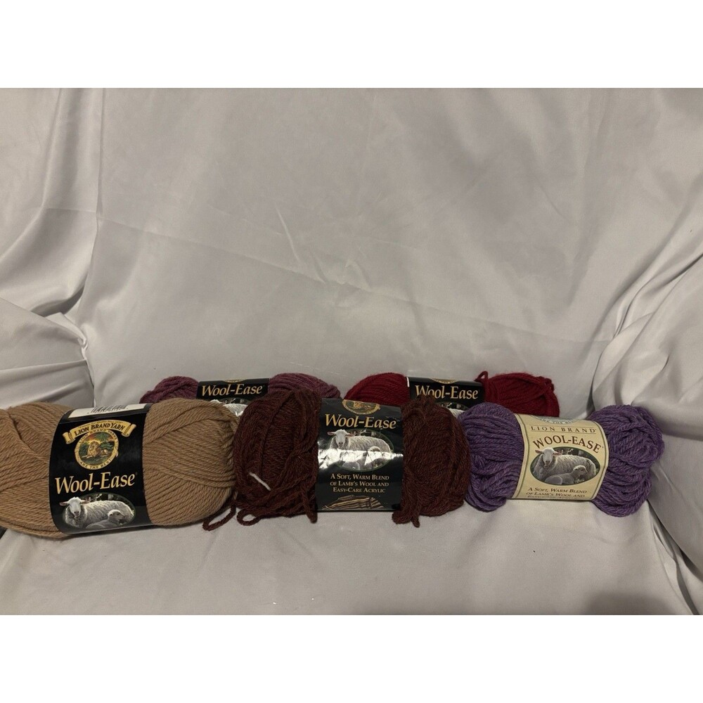 Lot of 5 Wool Ease Varying Yarn